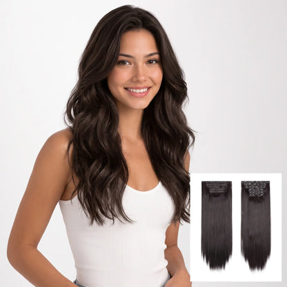 6-piece Clip-in Hair Extension Set