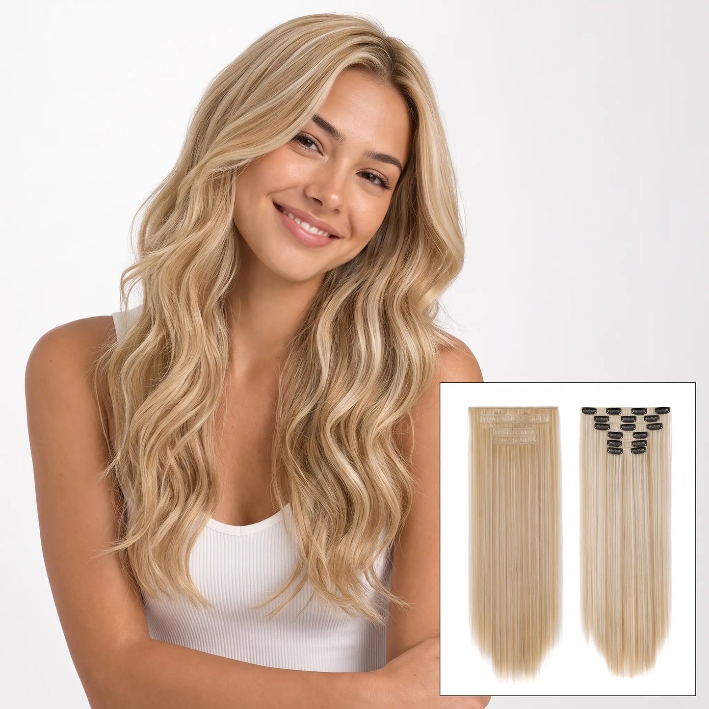 6-piece Clip-in Hair Extension Set