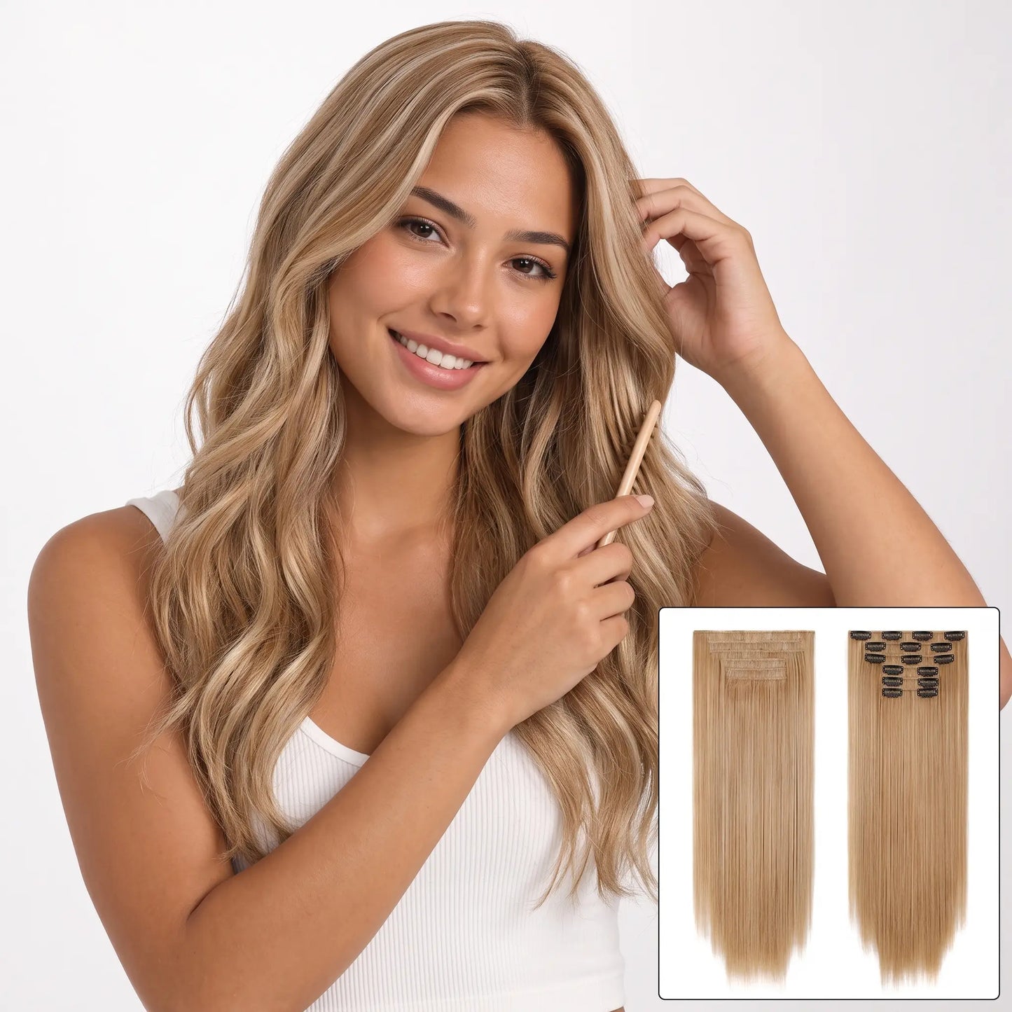 6-piece Clip-in Hair Extension Set