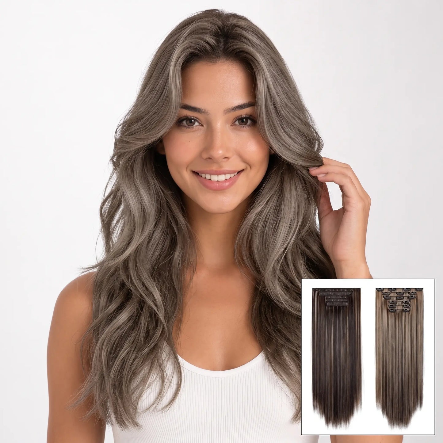 6-piece Clip-in Hair Extension Set