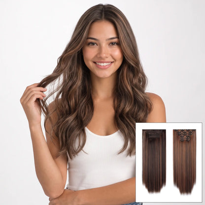 6-piece Clip-in Hair Extension Set