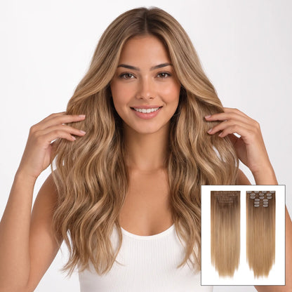 6-piece Clip-in Hair Extension Set