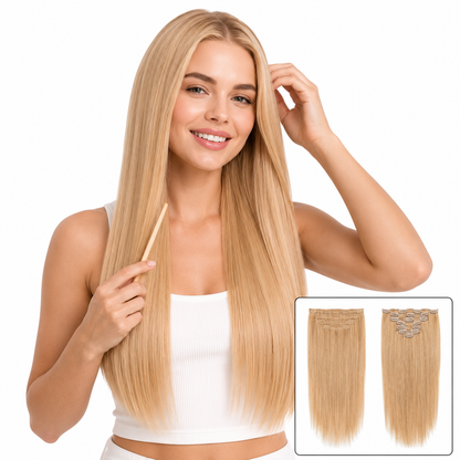 7-Piece Remy Human Hair Clip-Ins