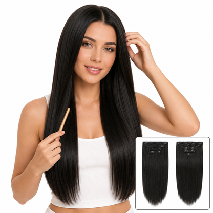 7-Piece Remy Human Hair Clip-Ins
