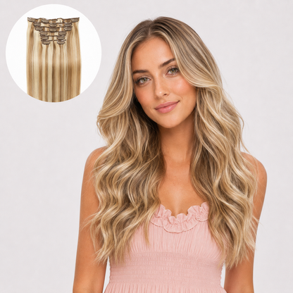 7-Piece Remy Human Hair Scalp Clip-In Extension Set™