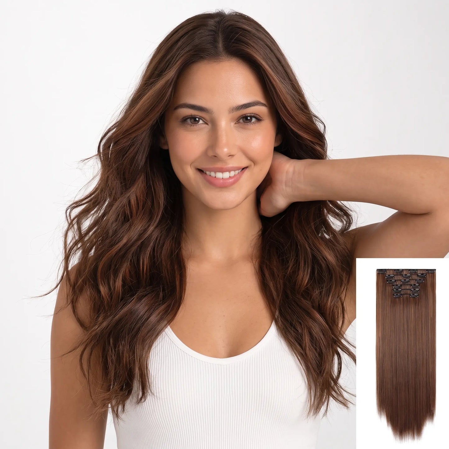 6-piece Clip-in Hair Extension Set