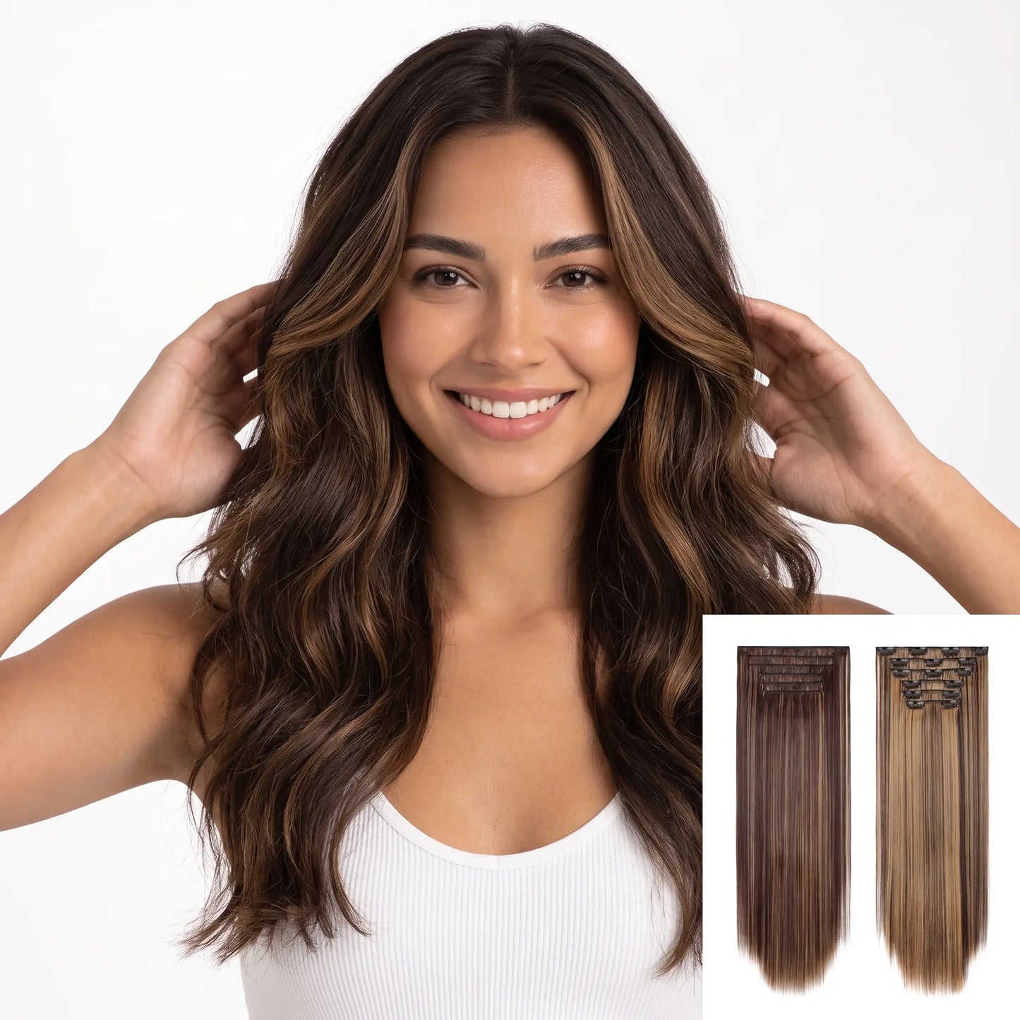6-piece Clip-in Hair Extension Set
