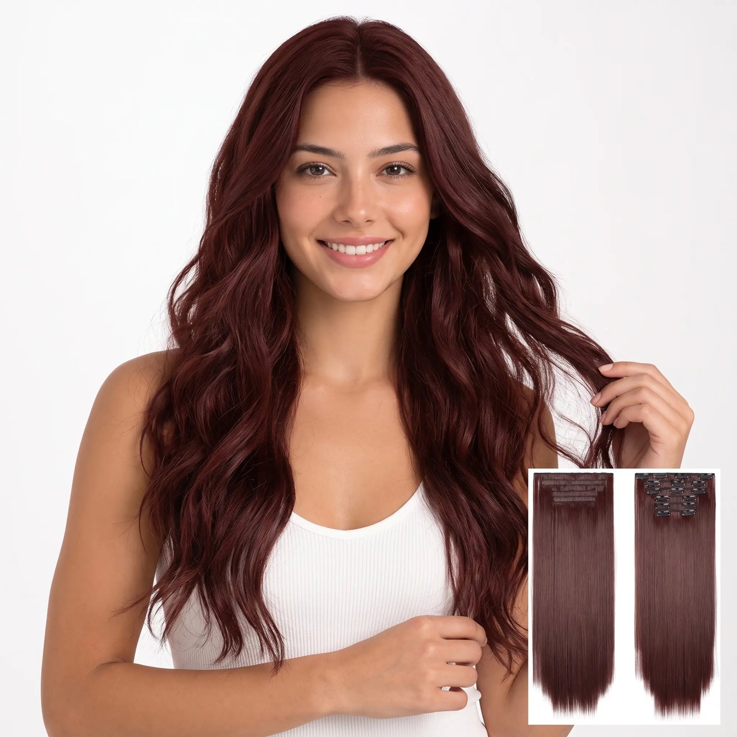 6-piece Clip-in Hair Extension Set