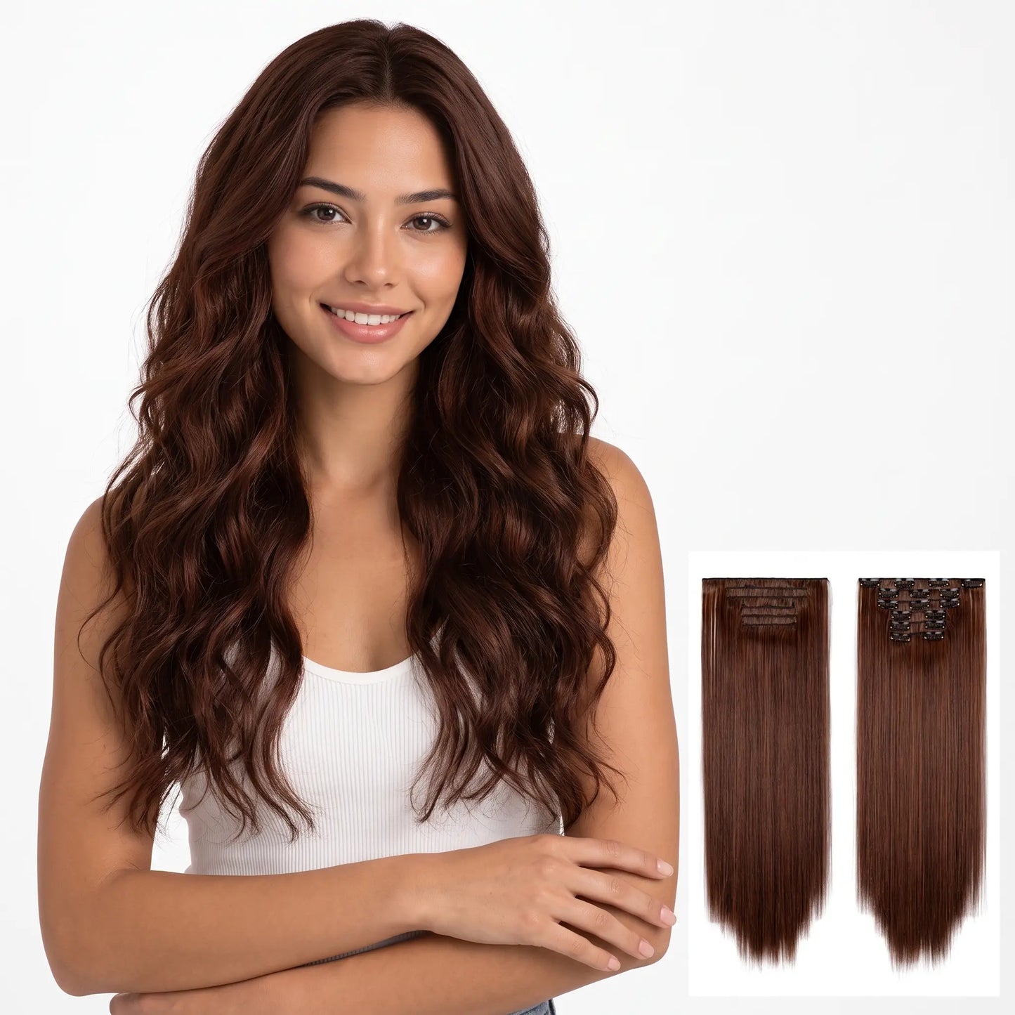 6-piece Clip-in Hair Extension Set