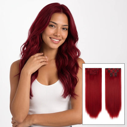 6-piece Clip-in Hair Extension Set