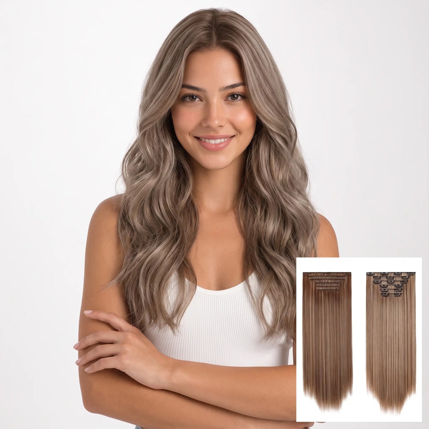 6-piece Clip-in Hair Extension Set