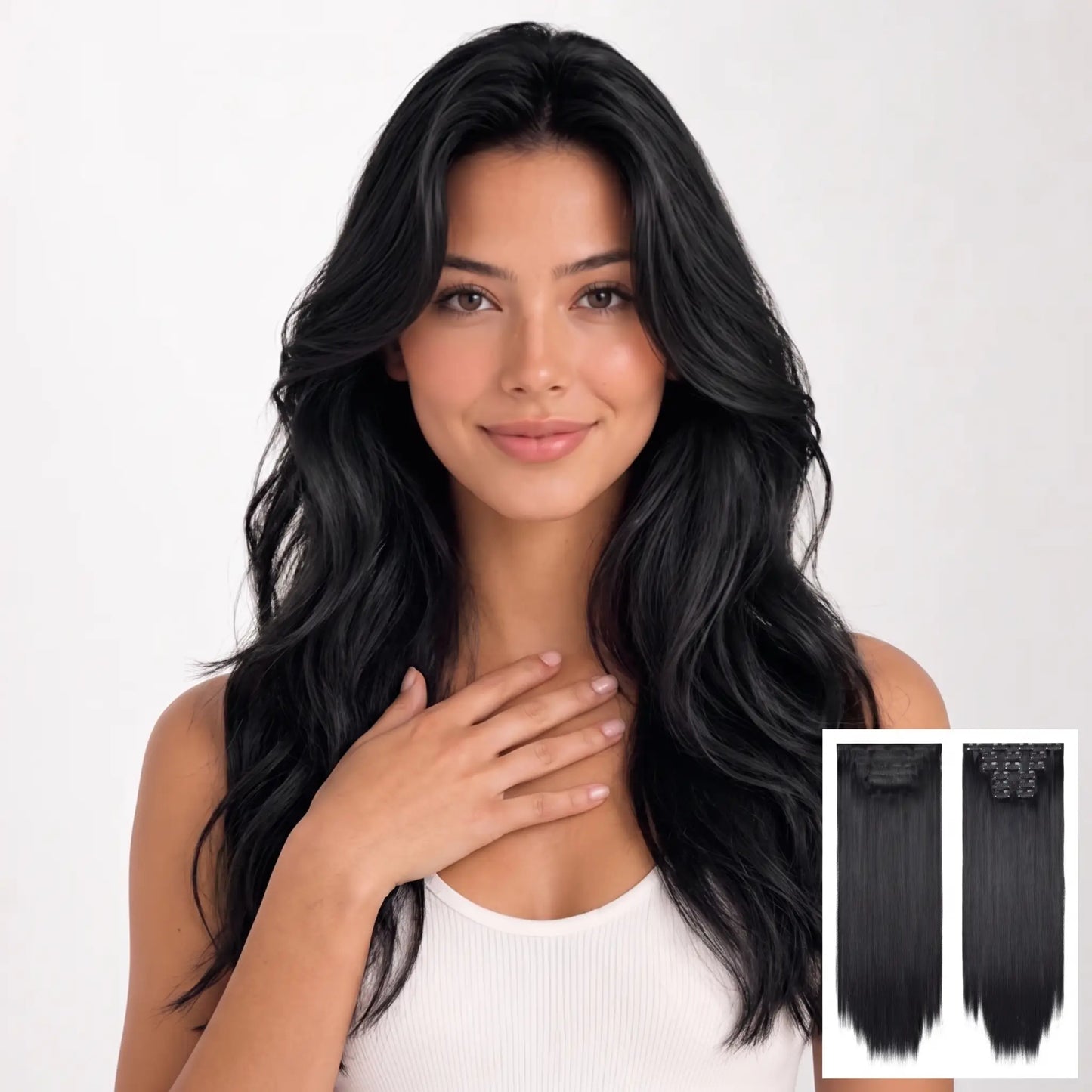 6-piece Clip-in Hair Extension Set