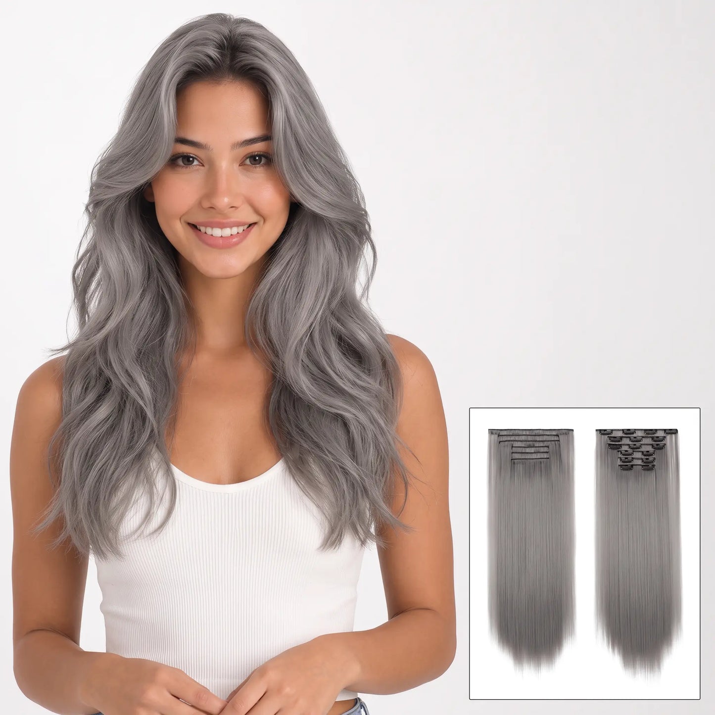 6-piece Clip-in Hair Extension Set