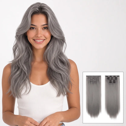6-piece Clip-in Hair Extension Set