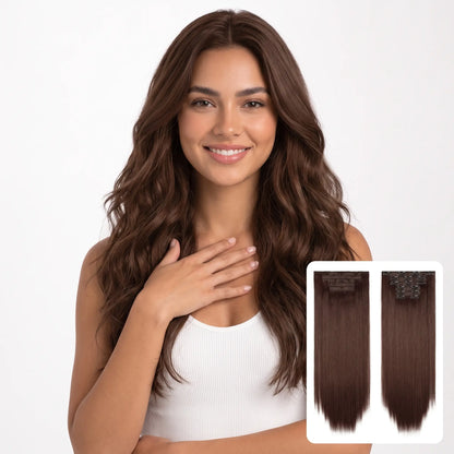 6-piece Clip-in Hair Extension Set