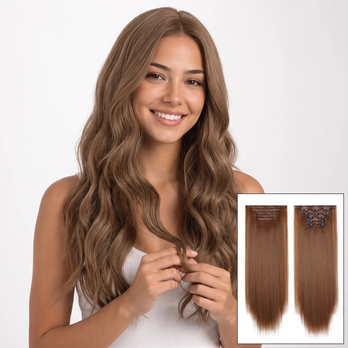 6-piece Clip-in Hair Extension Set