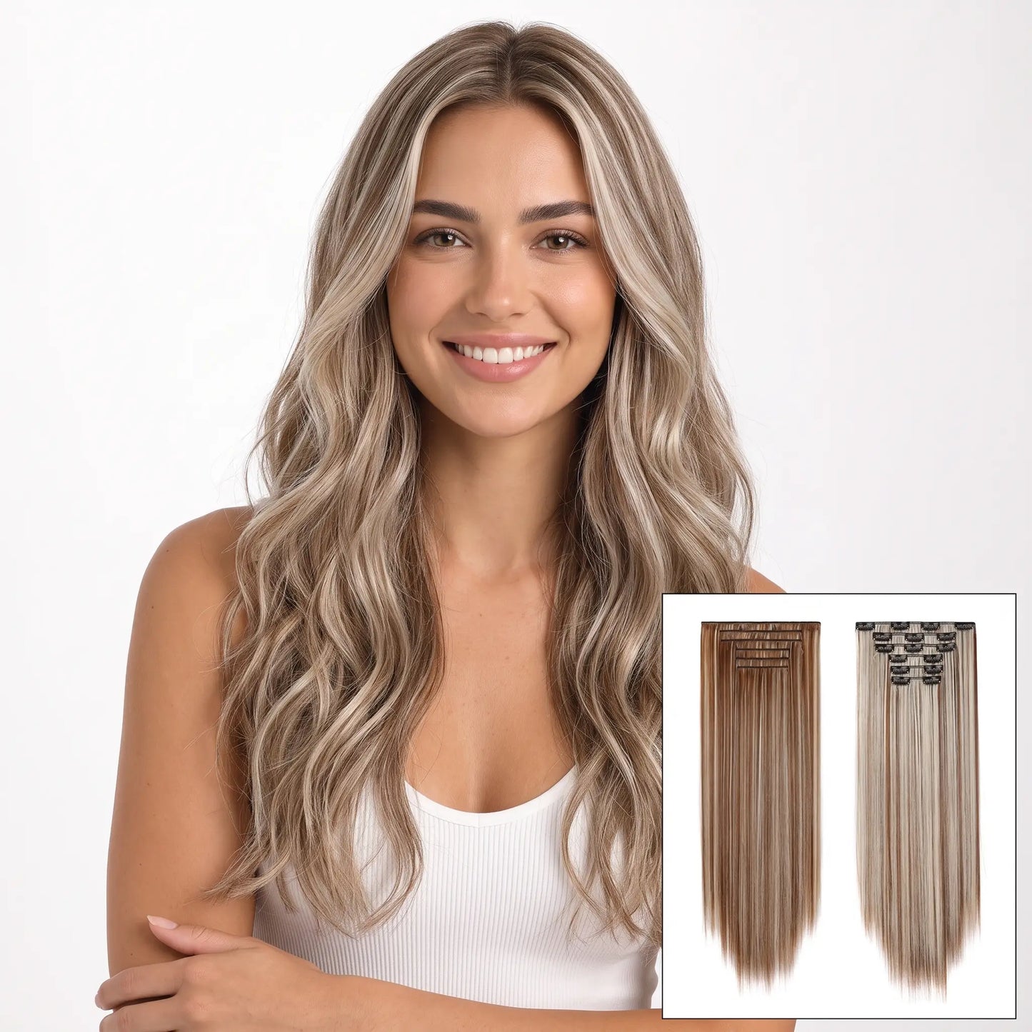 6-piece Clip-in Hair Extension Set