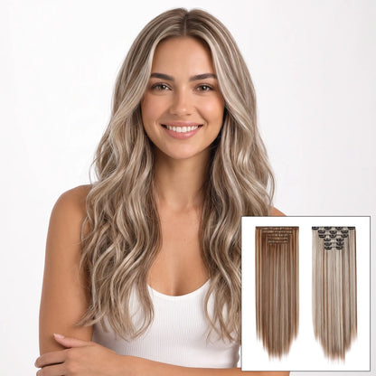 6-piece Clip-in Hair Extension Set