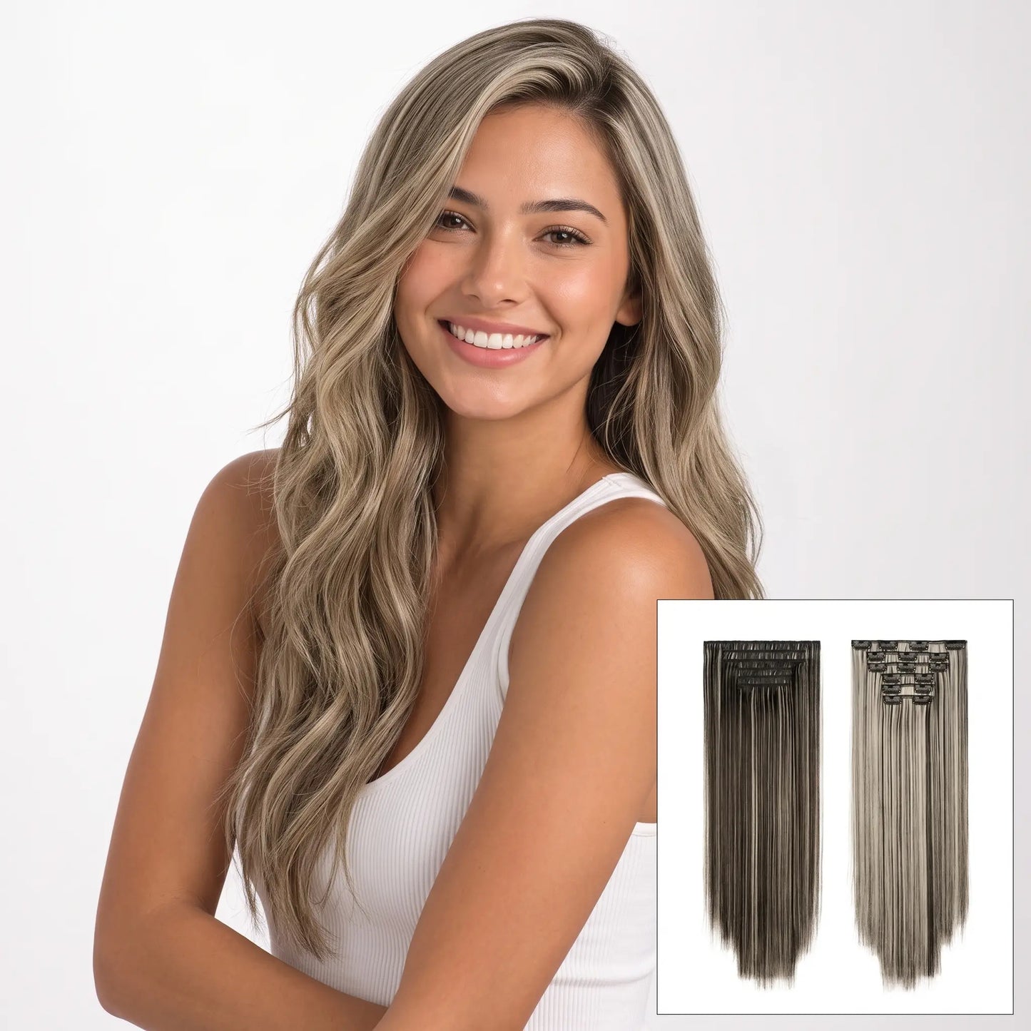 6-piece Clip-in Hair Extension Set