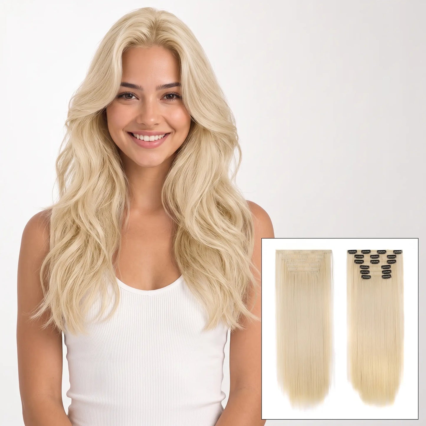 6-piece Clip-in Hair Extension Set